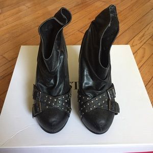 Black Studded Booties